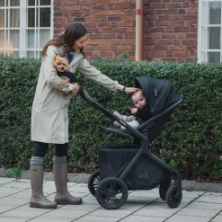 Nuna DEMI icon Stroller + PIPA RX Infant Car Seat Travel System - Caviar