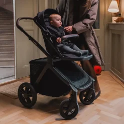 Nuna DEMI icon Stroller + PIPA RX Infant Car Seat Travel System - Caviar