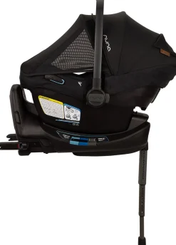 Nuna DEMI Next Twin Double Stroller with Rider Board + PIPA Aire RX Travel System Bundle - Caviar