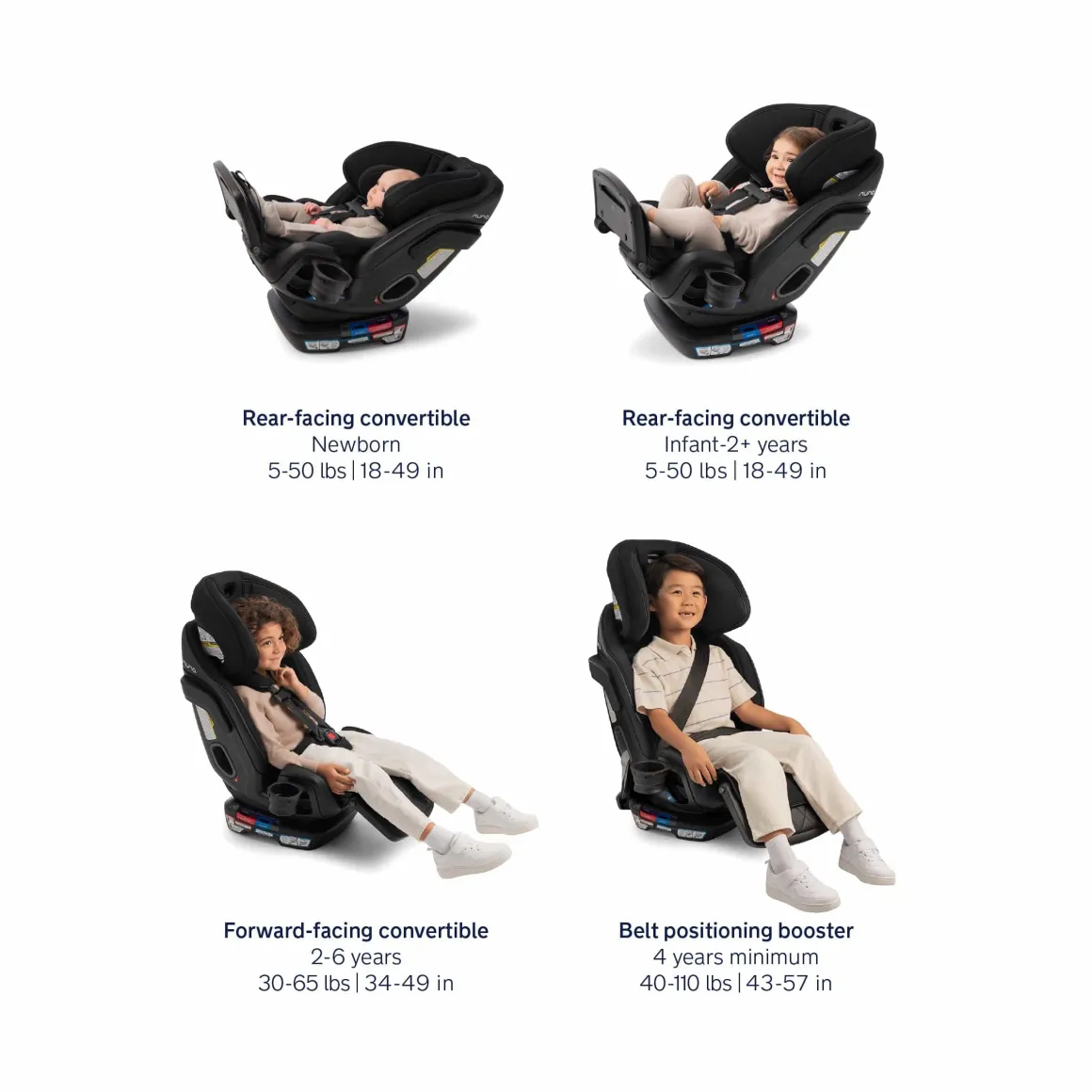 Nuna EXEC Next All-In-One Convertible Car Seat - Biscotti