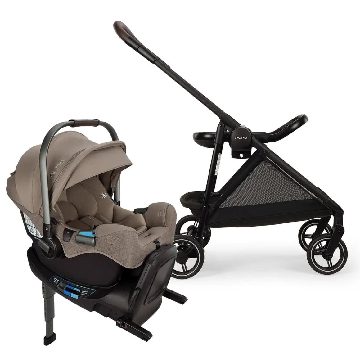 Nuna Flex System Frame + PIPA RX Travel System Bundle - Cedar