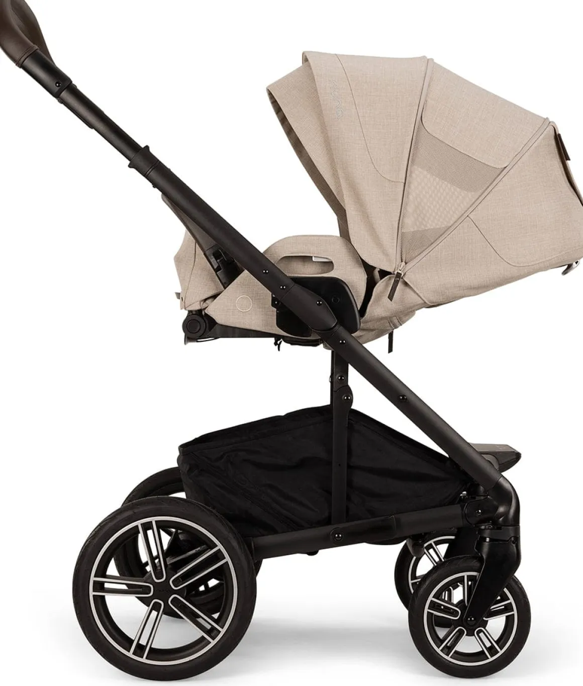 Nuna MIXX Next Stroller with Magnetic Buckle - Biscotti