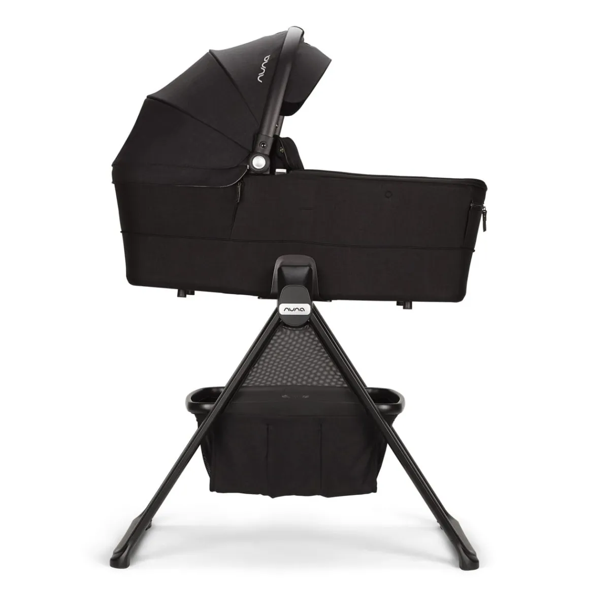 Nuna MIXX Series Bassinet + Stand (Folds with Stroller) - Caviar