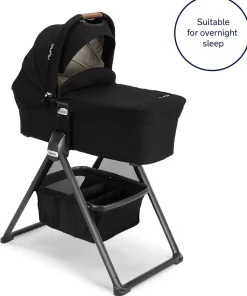 Nuna MIXX Series Bassinet + Stand - Caviar