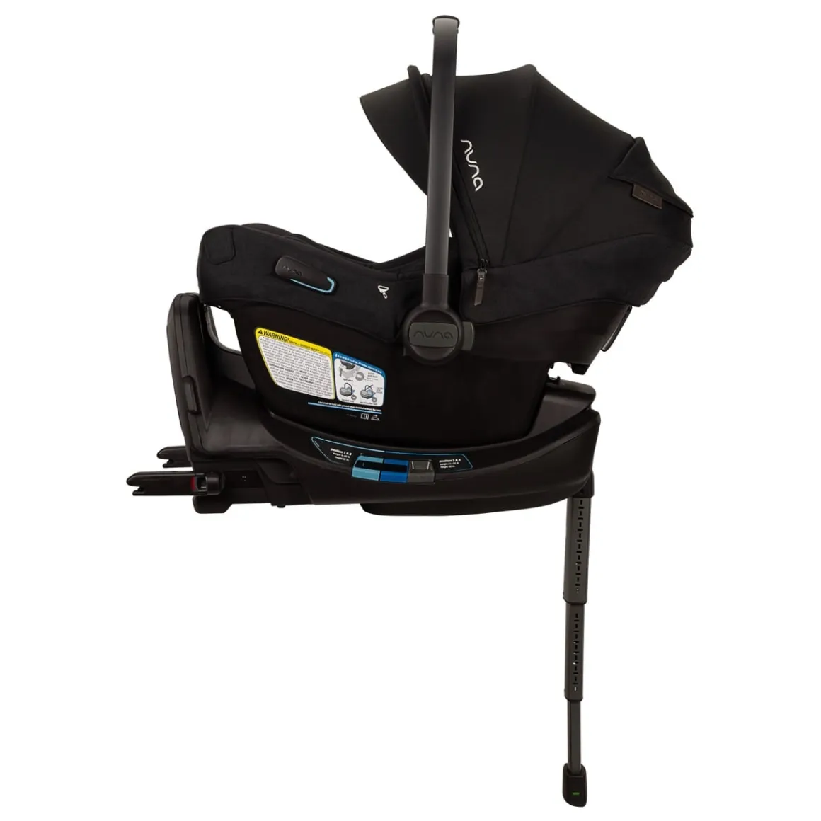 Nuna PIPA Aire RX Infant Car Seat + PIPA RELX Base with Load Leg - Caviar / Chocolate