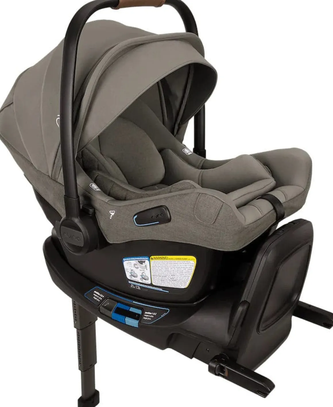 Nuna PIPA Aire RX Infant Car Seat + PIPA RELX Base with Load Leg - Granite