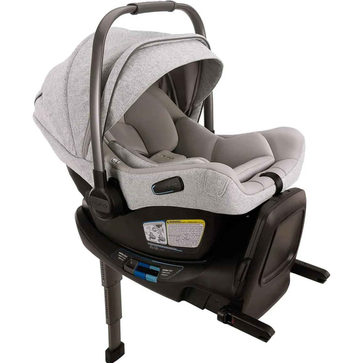Nuna PIPA Aire RX Infant Car Seat + PIPA RELX Base with Load Leg - Sterling