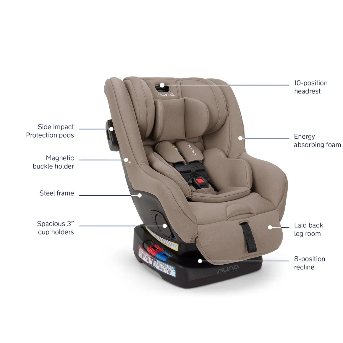 Nuna RAVA next Convertible Car Seat - Cedar