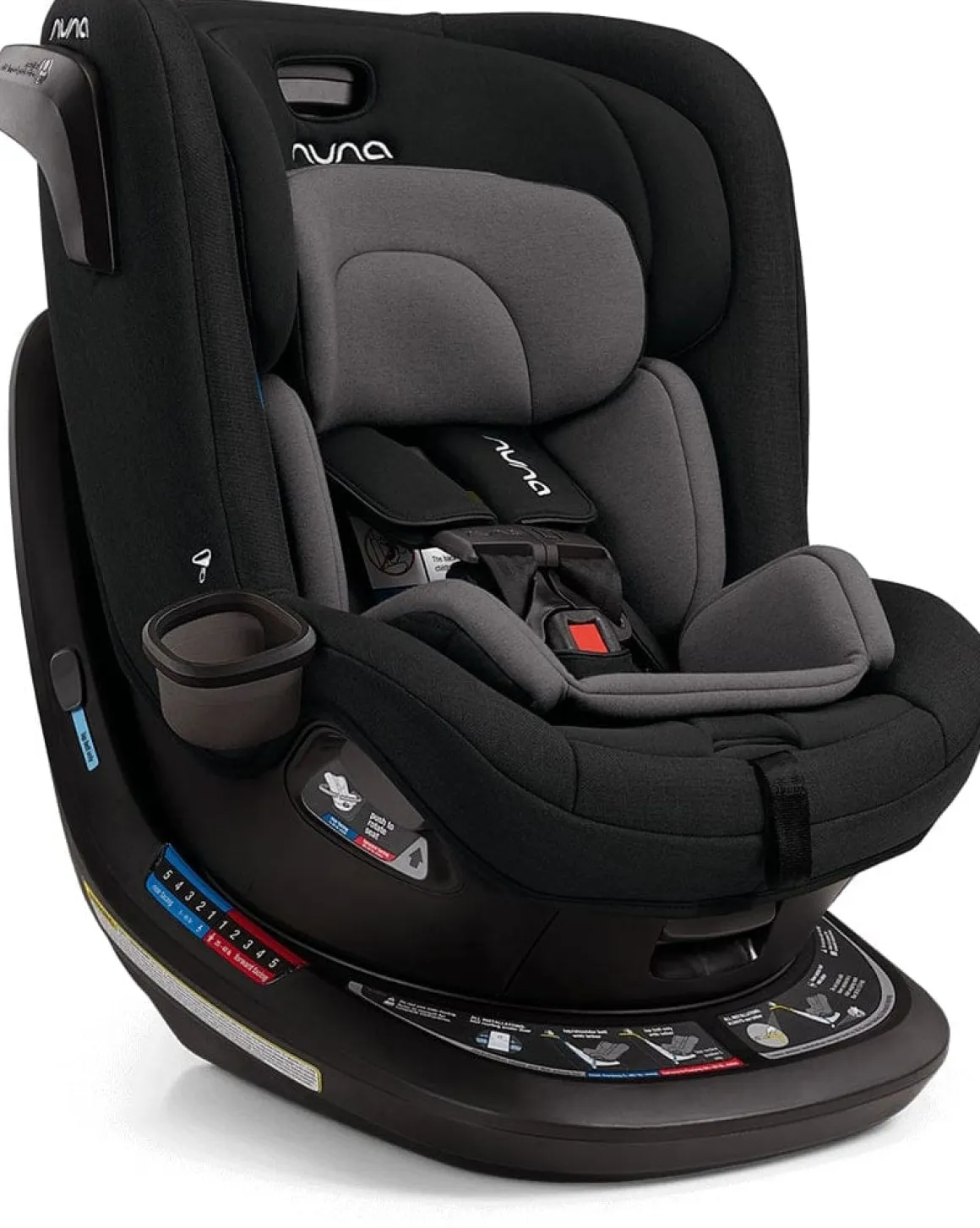 Nuna REVV Rotating Convertible Car Seat - Caviar