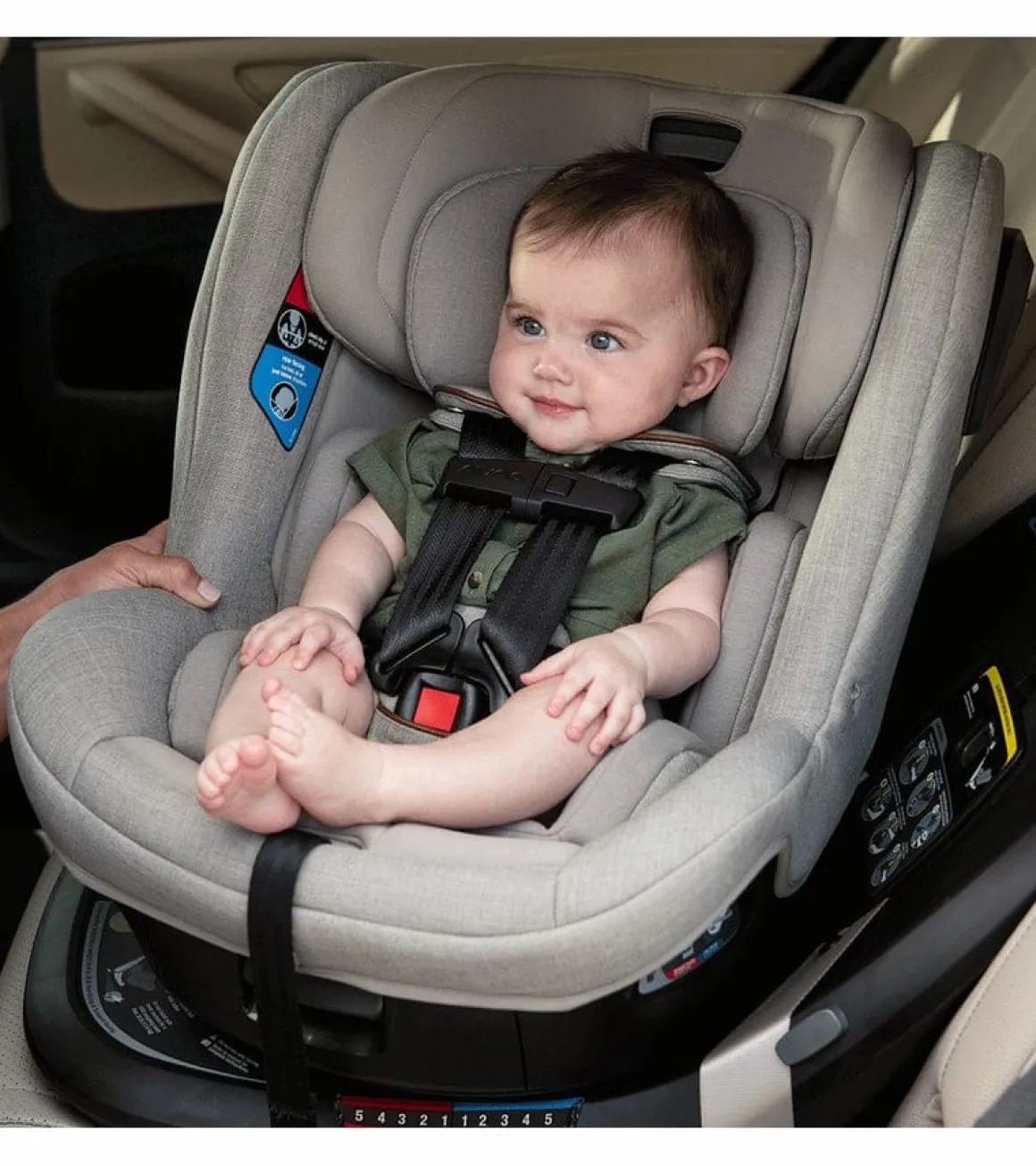 Nuna REVV Rotating Convertible Car Seat - Caviar
