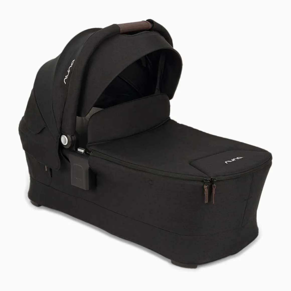 Nuna SWIV & TRIV Series Bassinet + Stand - Caviar / Chocolate