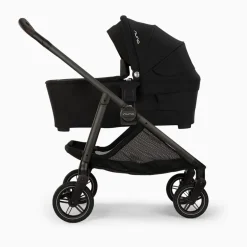Nuna SWIV & TRIV Series Bassinet + Stand - Caviar / Chocolate