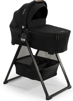 Nuna SWIV & TRIV Series Bassinet + Stand - Caviar