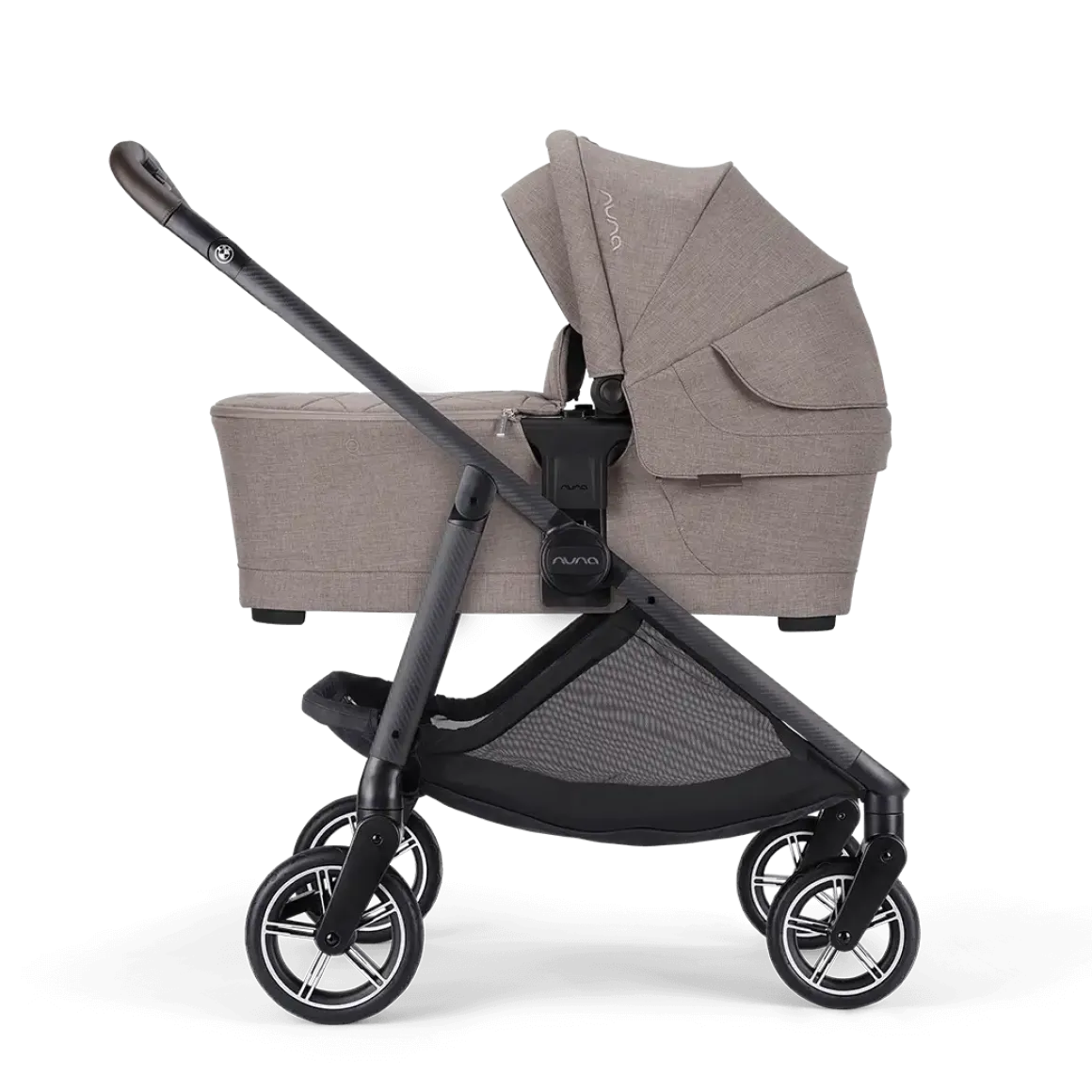 Nuna SWIV & TRIV Series Bassinet + Stand - Umber (Nuna x BMW)