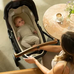 Nuna SWIV & TRIV Series Bassinet + Stand - Umber (Nuna x BMW)
