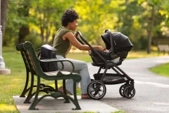 Nuna TRIV lx + PIPA urbn Baseless Infant Car Seat Travel System - Caviar