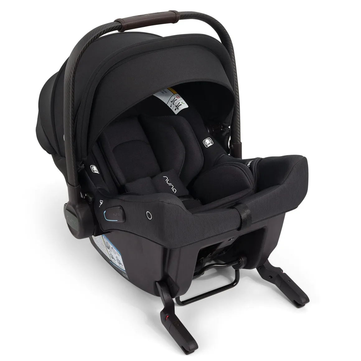 Nuna TRIV lx + PIPA urbn Baseless Infant Car Seat Travel System - Caviar