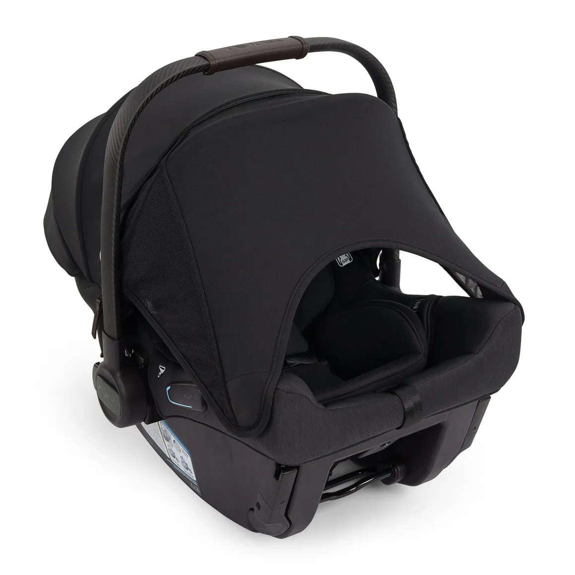 Nuna TRIV lx + PIPA urbn Baseless Infant Car Seat Travel System - Caviar