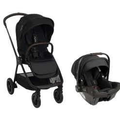 Nuna TRIV next + PIPA urbn Baseless Infant Car Seat Travel System - Caviar / Chocolate