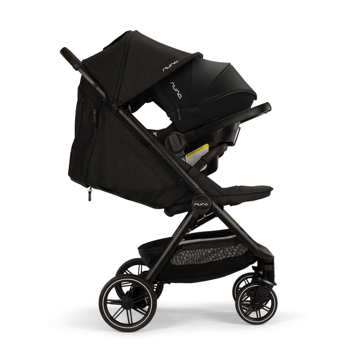 Nuna TRVL LX + PIPA urbn Baseless Infant Car Seat Travel System - Caviar / Chocolate