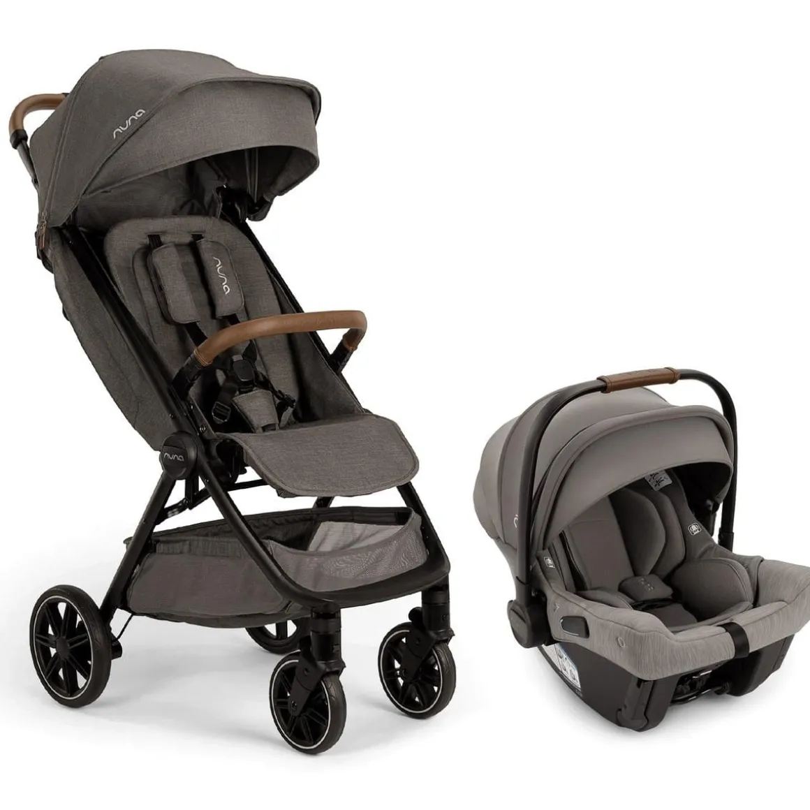Nuna TRVL LX + PIPA urbn Baseless Infant Car Seat Travel System - Granite