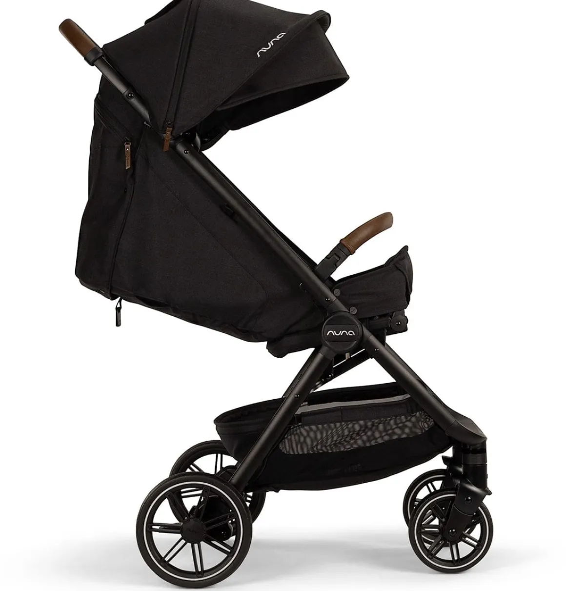 Nuna TRVL LX Self-Folding Compact Stroller - Caviar