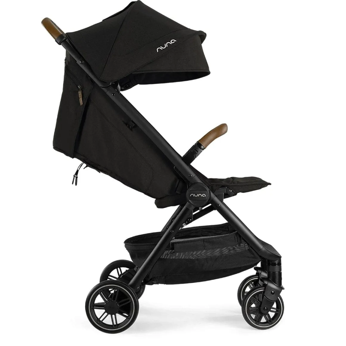 Nuna TRVL Self-Folding Compact Stroller - Caviar