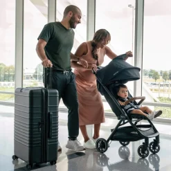 Nuna TRVL Self-Folding Compact Stroller - Caviar