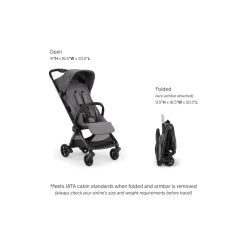 Nuna VIAA cabn Lightweight & Compact Stroller - Pewter