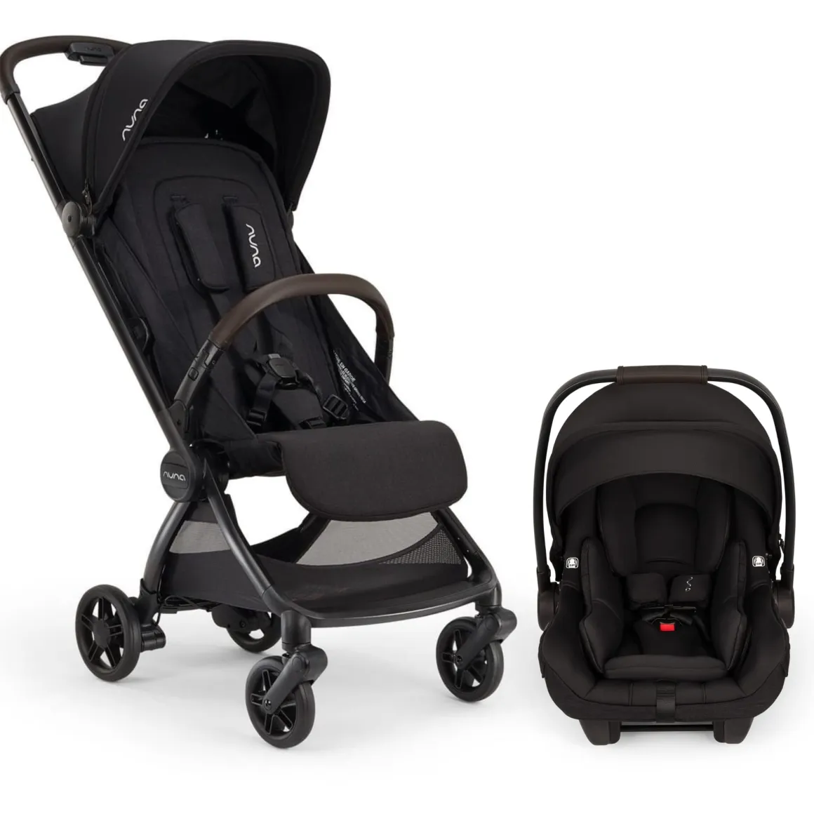Nuna VIAA cabn + PIPA Aire RX Travel System Bundle - Caviar