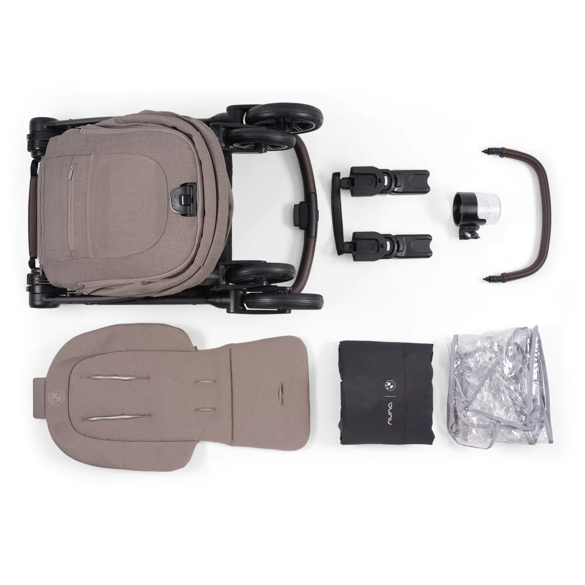 Nuna x BMW Swiv Lightweight Stroller - Umber