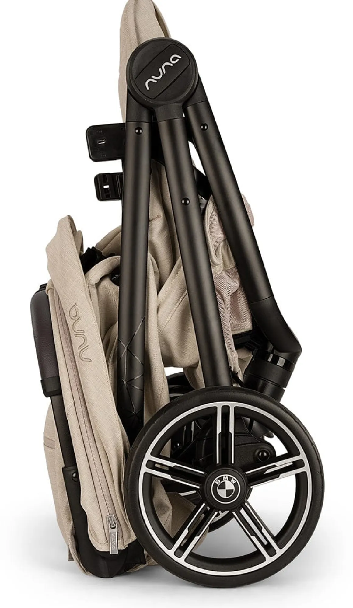 Nuna x BMW TRVL LX Self-Folding Compact Stroller - Mica