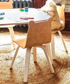 Oeuf Bear Play Chair (Set of 2) - White/Birch