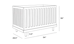 Oeuf Classic Crib - White / Birch