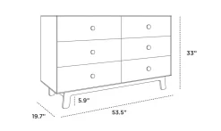 Oeuf Dot 6 Drawer Dresser - Birch