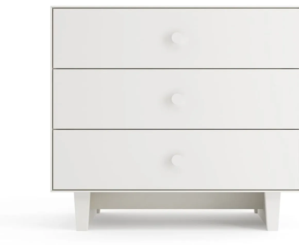 Oeuf 3 Drawer Dresser - Rhea - White