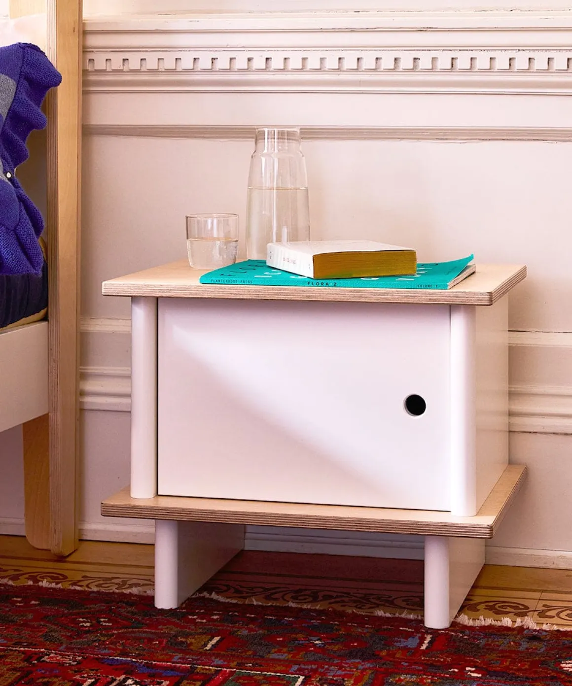 Oeuf ML Night Stand - White/Birch