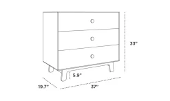 Oeuf Sparrow 3 Drawer Dresser - Birch