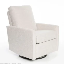 Oilo Drew Recliner + Swivel Nursery Glider