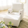 Oilo Ollie: A Chair and a Half Swivel Nursery Glider with Back Recline