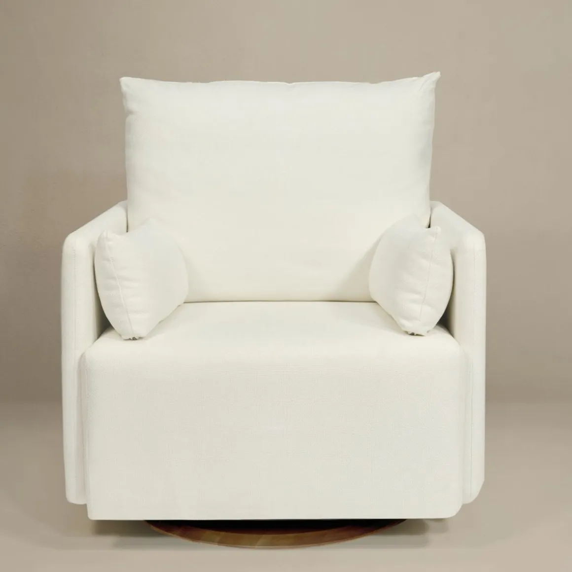 Oilo Ollie: A Chair and a Half Swivel Nursery Glider with Back Recline
