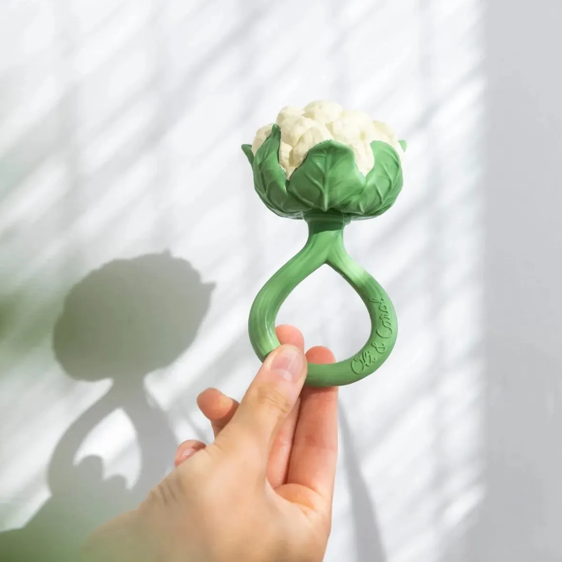 Oli & Carol Cauliflower Rattle Toy
