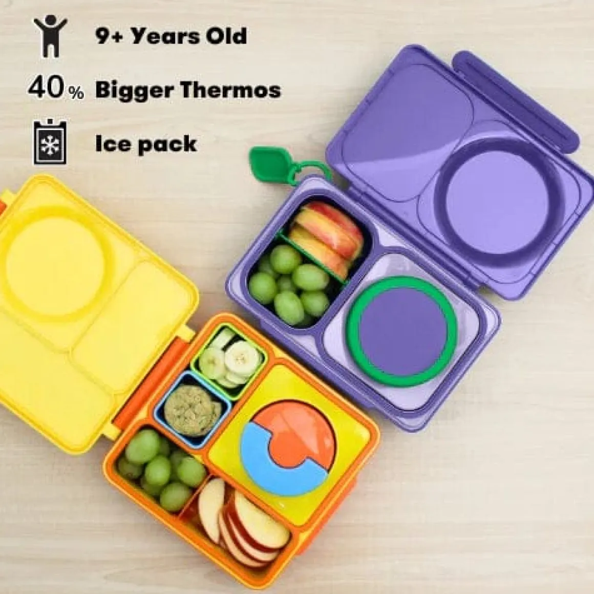 Omie Life OmieBox UP Insulated Bento Box (9+ years) - Galaxy Purple
