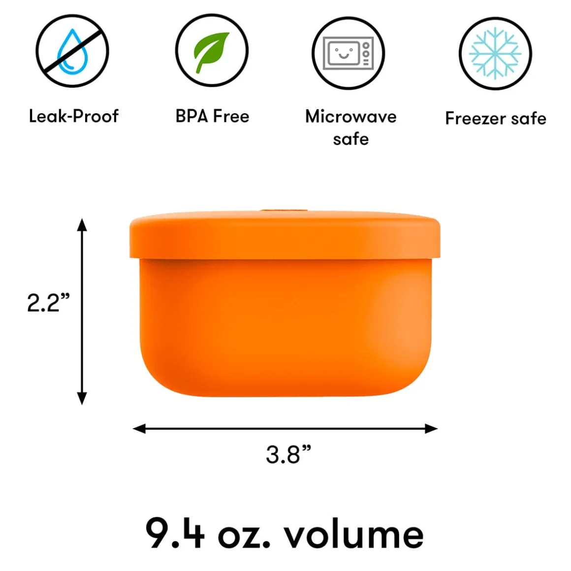 Omie Life OmieSnack Container - Orange