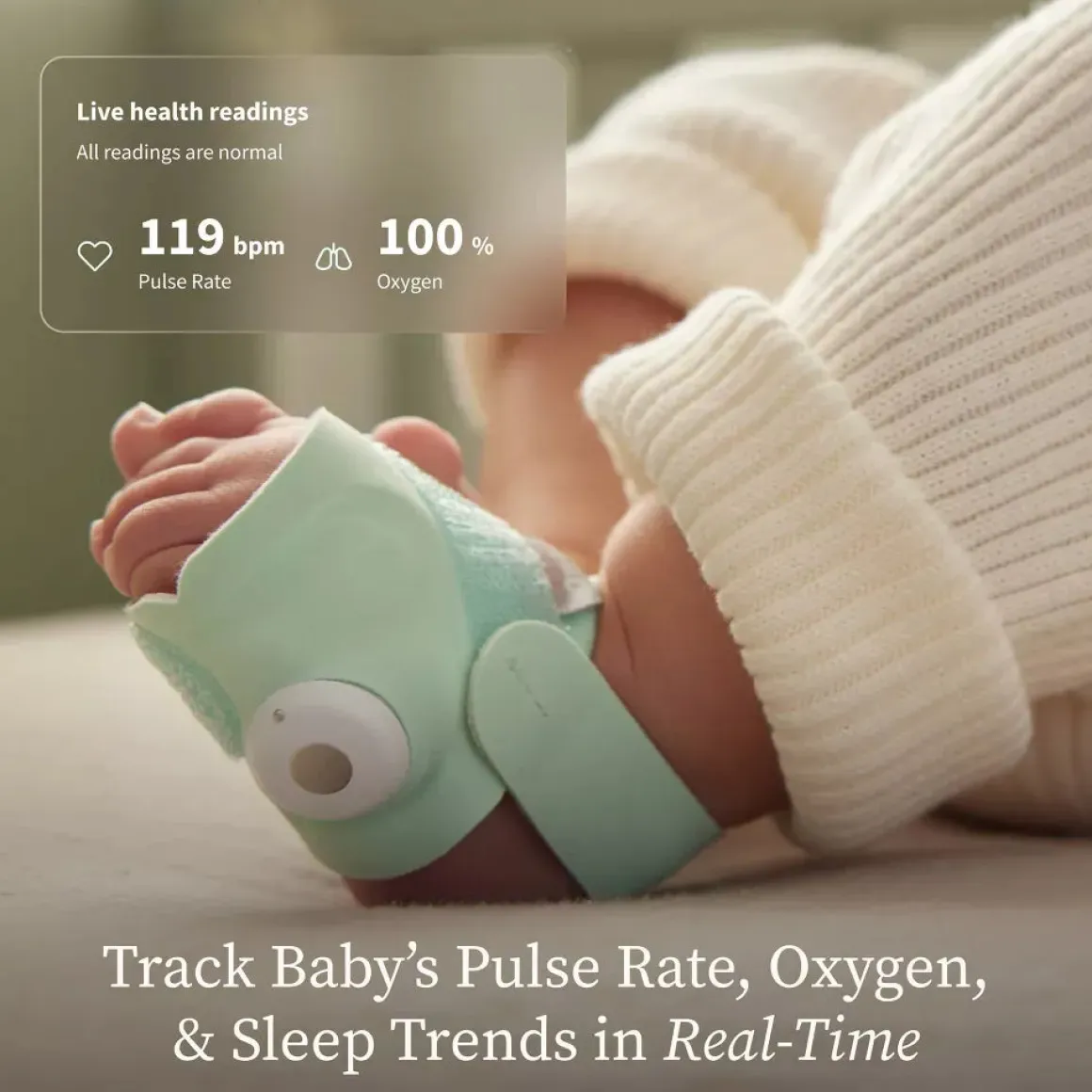 Owlet Dream Duo (Gen 3) Smart Baby Monitoring System - Bedtime Blue