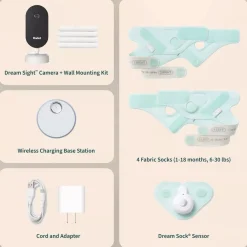 Owlet Dream Duo (Gen 3) Smart Baby Monitoring System - Bedtime Blue