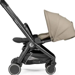PEG City Loop Stroller + Primo Viaggio Urban Mobility Baseless Infant Car Seat Travel System Bundle - Black / Vanilla Blend / True Black