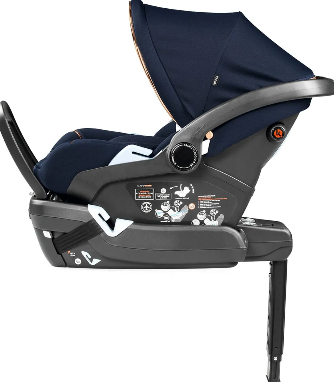 PEG Primo Viaggio Lounge Reclining Infant Car Seat - Blue Shine