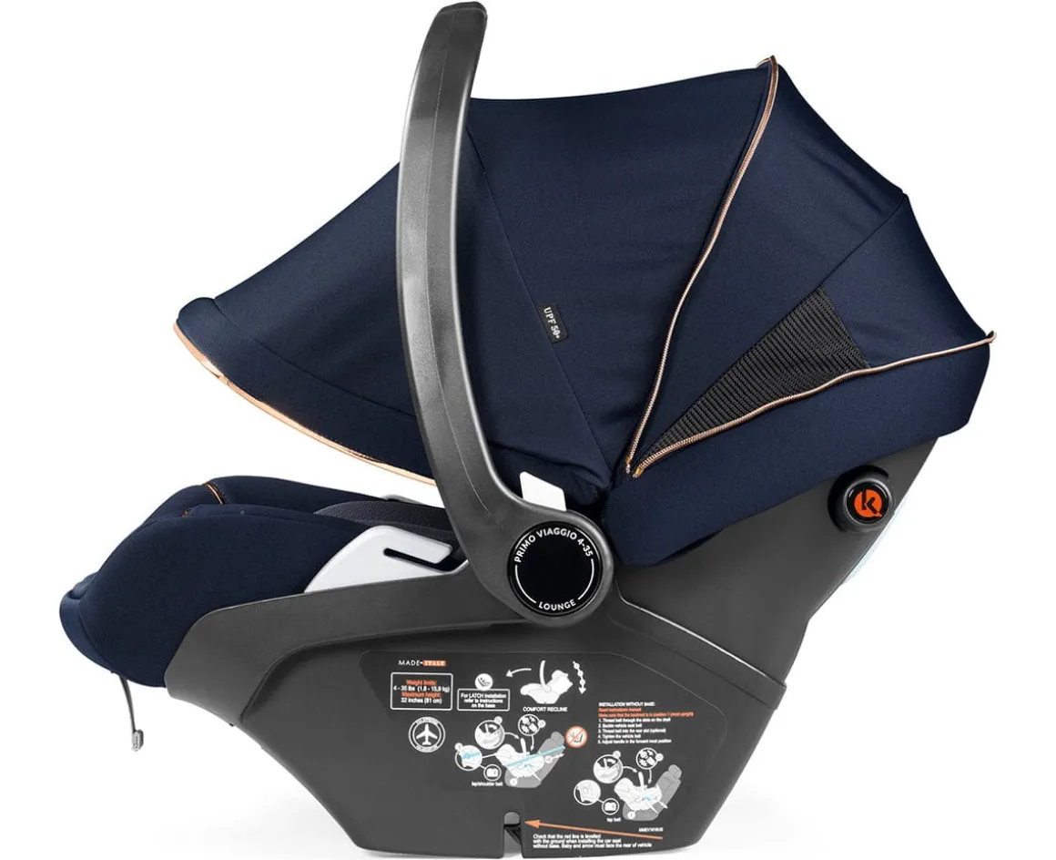 PEG Primo Viaggio Lounge Reclining Infant Car Seat - Blue Shine