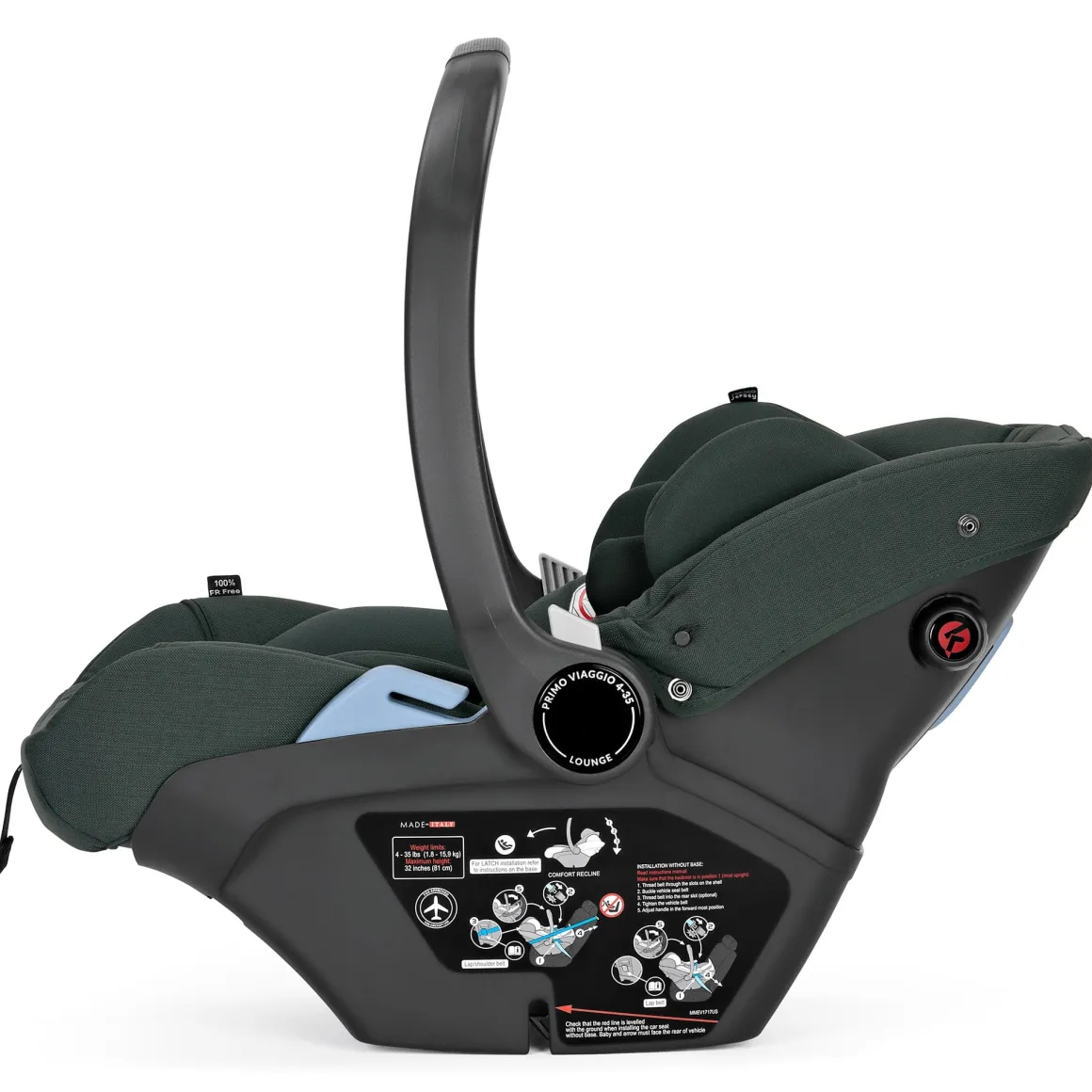 PEG Primo Viaggio Lounge Reclining Infant Car Seat - Metal